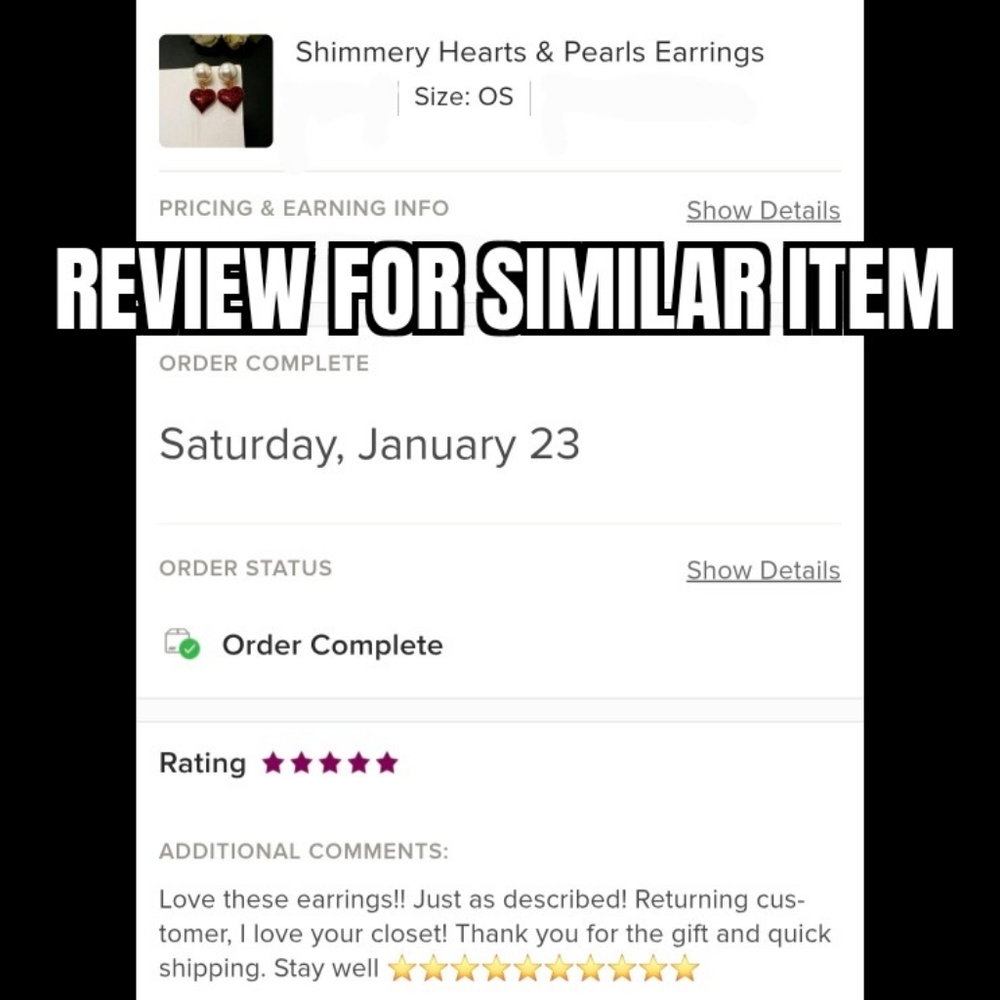 Red Shimmery Heart Rhinestone Earrings Love Valentine New - Picture 3 of 3